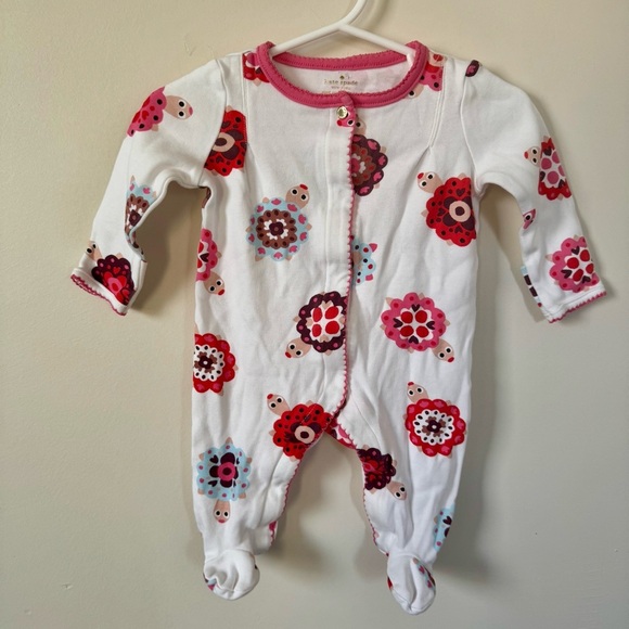 Kate Spade Turtle Print Baby Footie one-piece 0-3 months - Picture 1 of 3